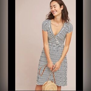 Maeve (Anthropologie) Striped Midi Dress
